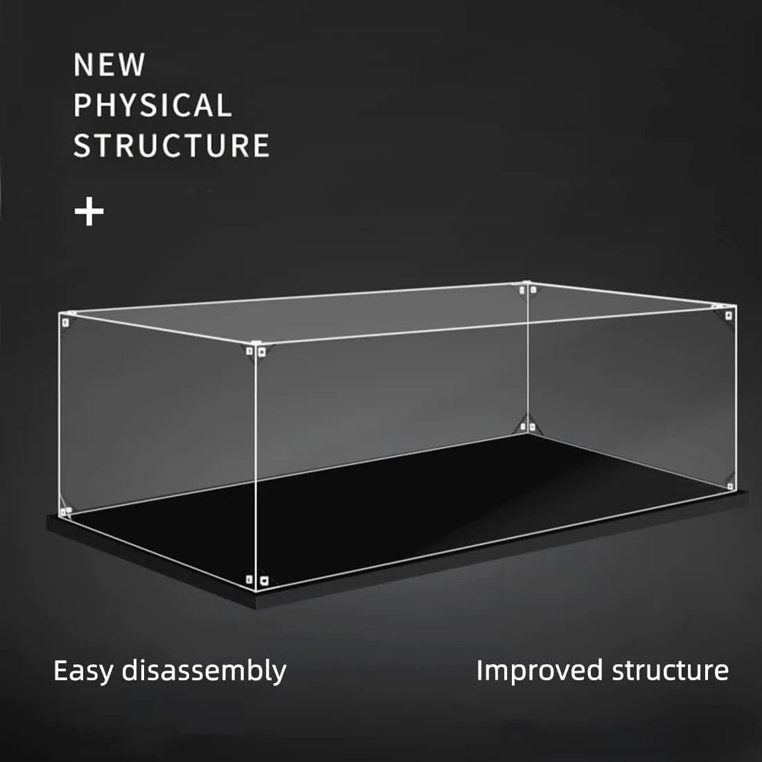 Vetrina in acrilico per Lego 42100 Vetrina trasparente antipolvere per (escavatore Liebherr R 9800) (il modello di blocco non è incluso)(3MM)