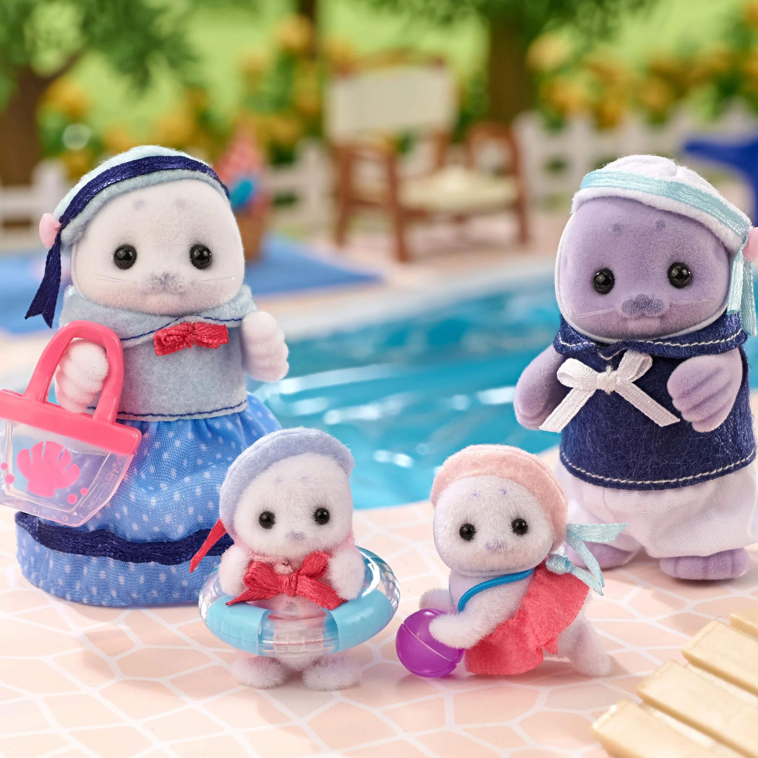 Sylvanian Families - 5759 Famiglia Foca - Set da gioco per case delle bambole