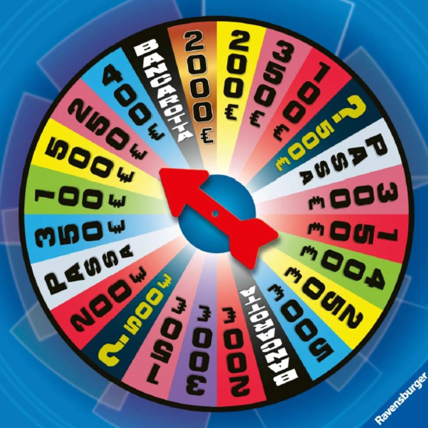 Ravensburger - La Ruota Della Fortuna | Giochi Da Tavolo Adulti | Gerry Scotti | Giochi Da Tavolo Divertenti +14 Anni | Gioco Da Tavola | 3+ Giocatori