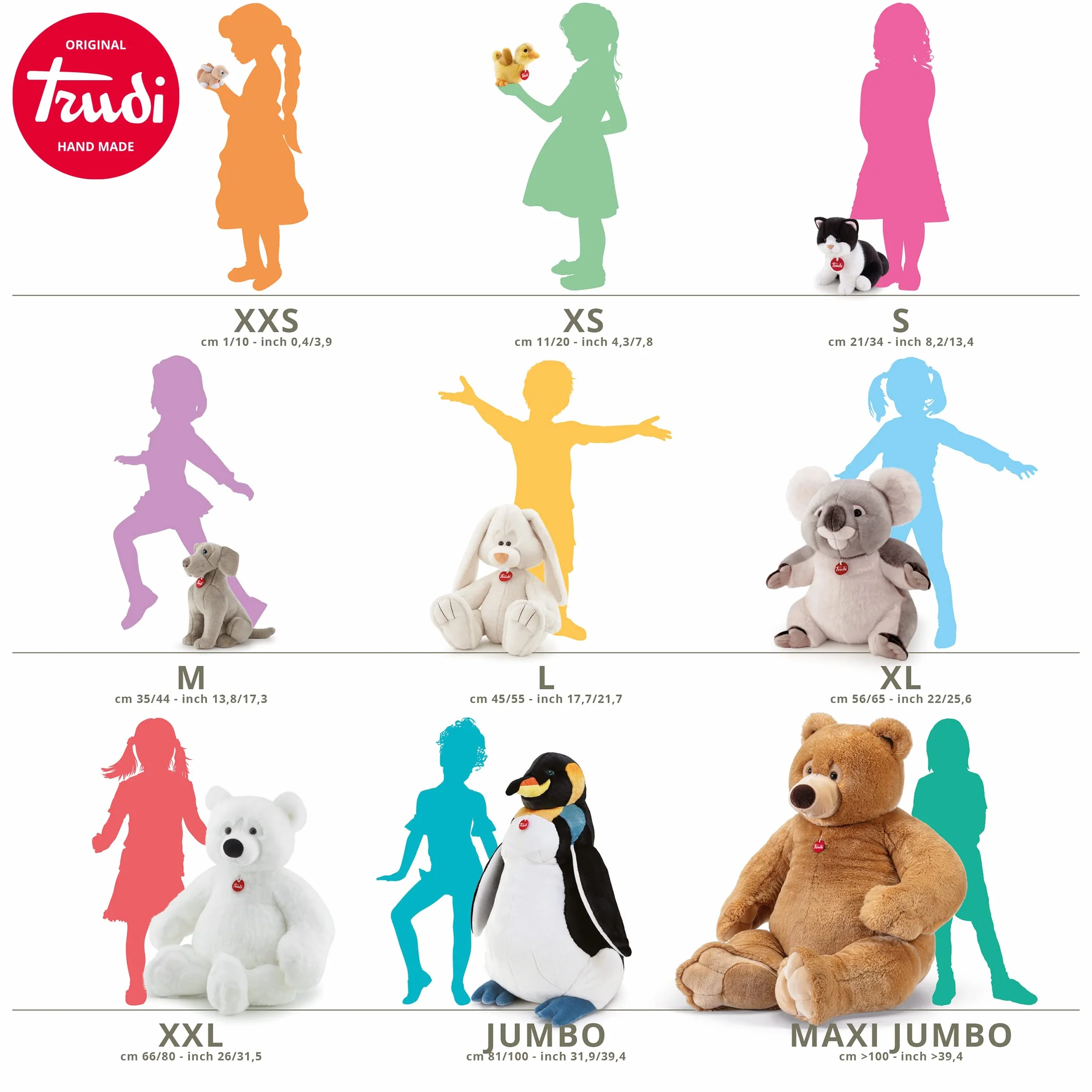 Cavallo Cavalcabile marrone | Dondolo giocattolo bambini Peluche | Trudi | 34x58x78 | JUMBO | Rocking Animals | modello 29708