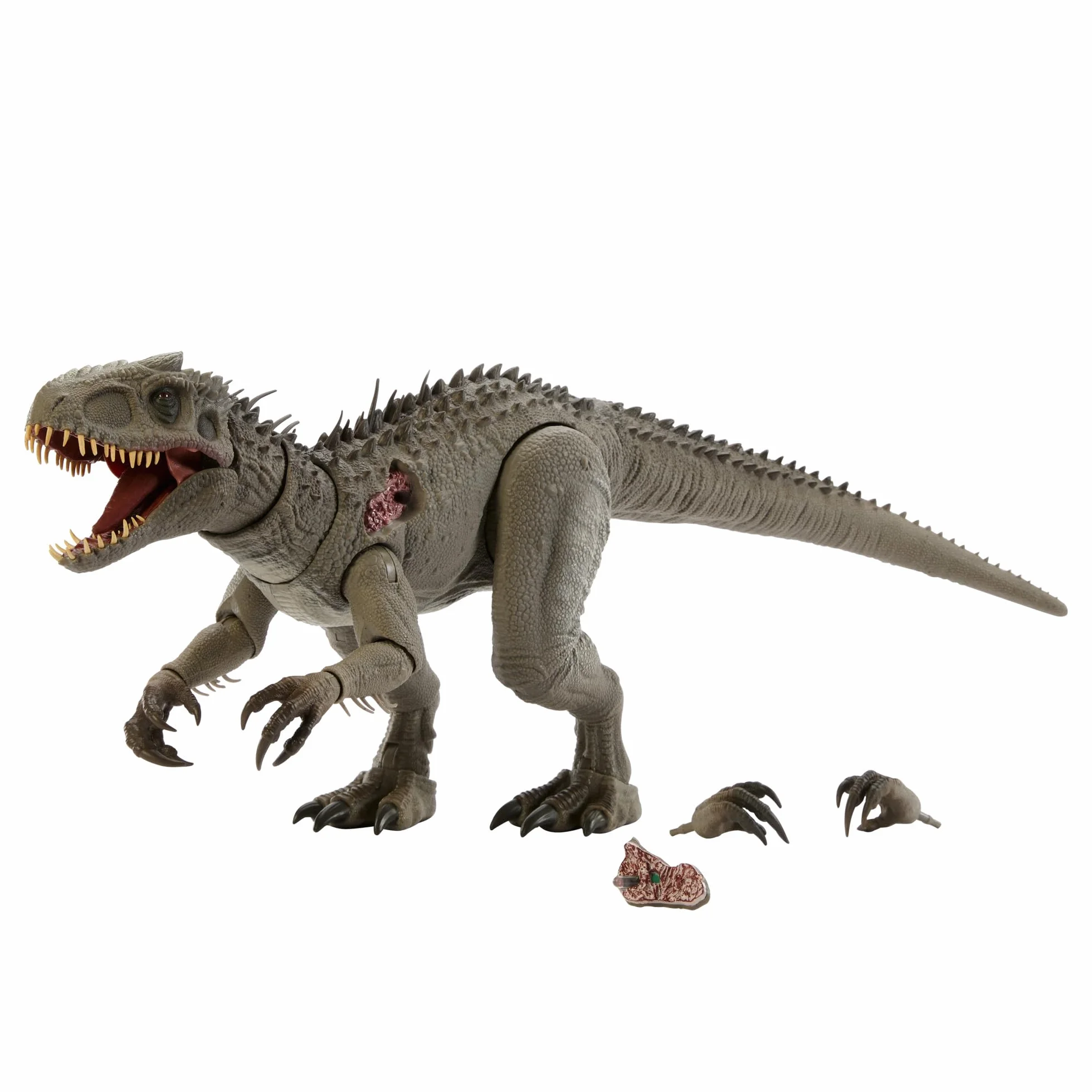 Mattel Jurassic World Hammond Collection - Indominus Rex, dinosauro articolato di 66 cm ispirato al film, con artigli intercambiabili inclusi e impianto di localizzazione, 8+ anni, JKG98