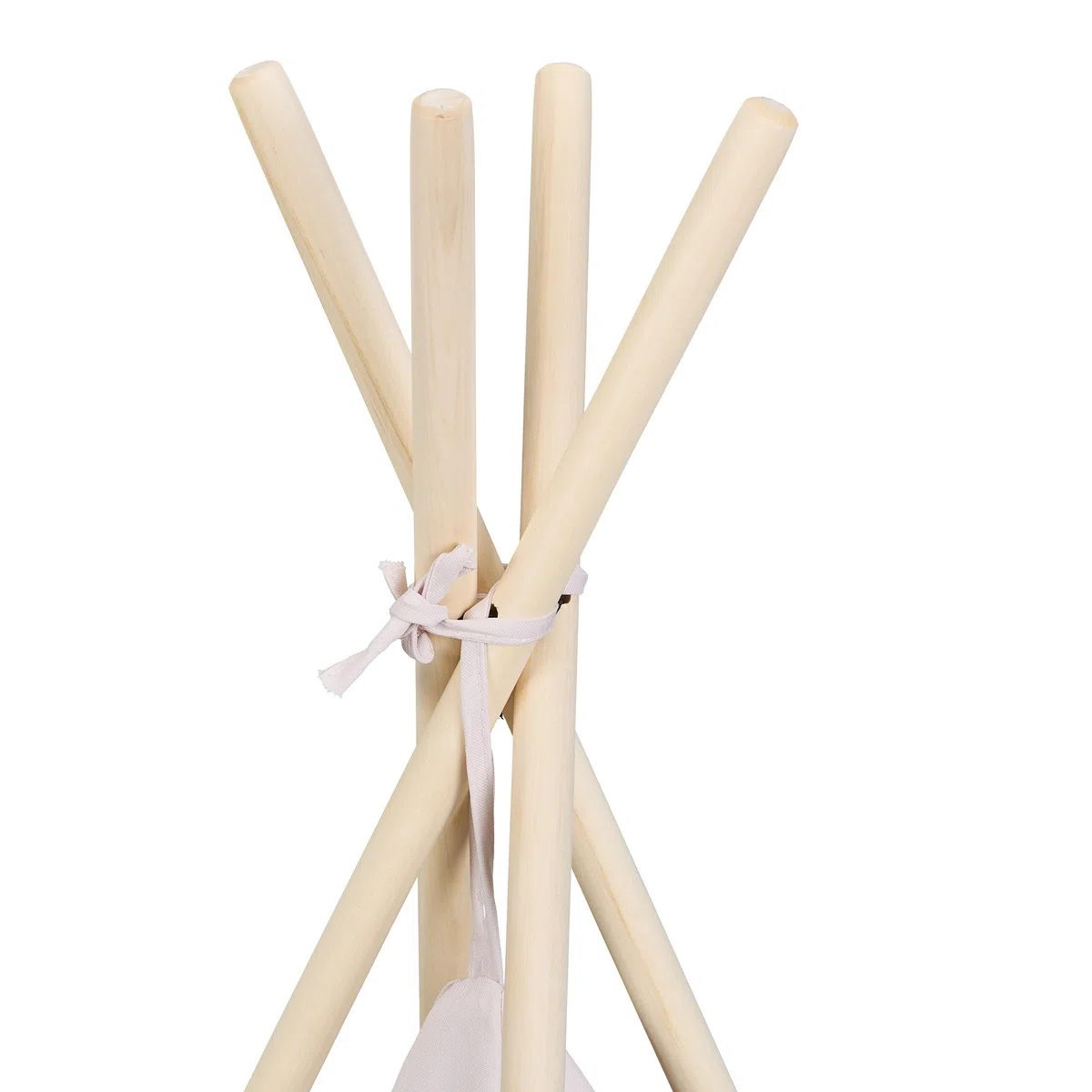 Relaxdays Tenda Bambini Capanna Indiana Gioco Tappetino Interni Esterni 158x125x125 cm Beige