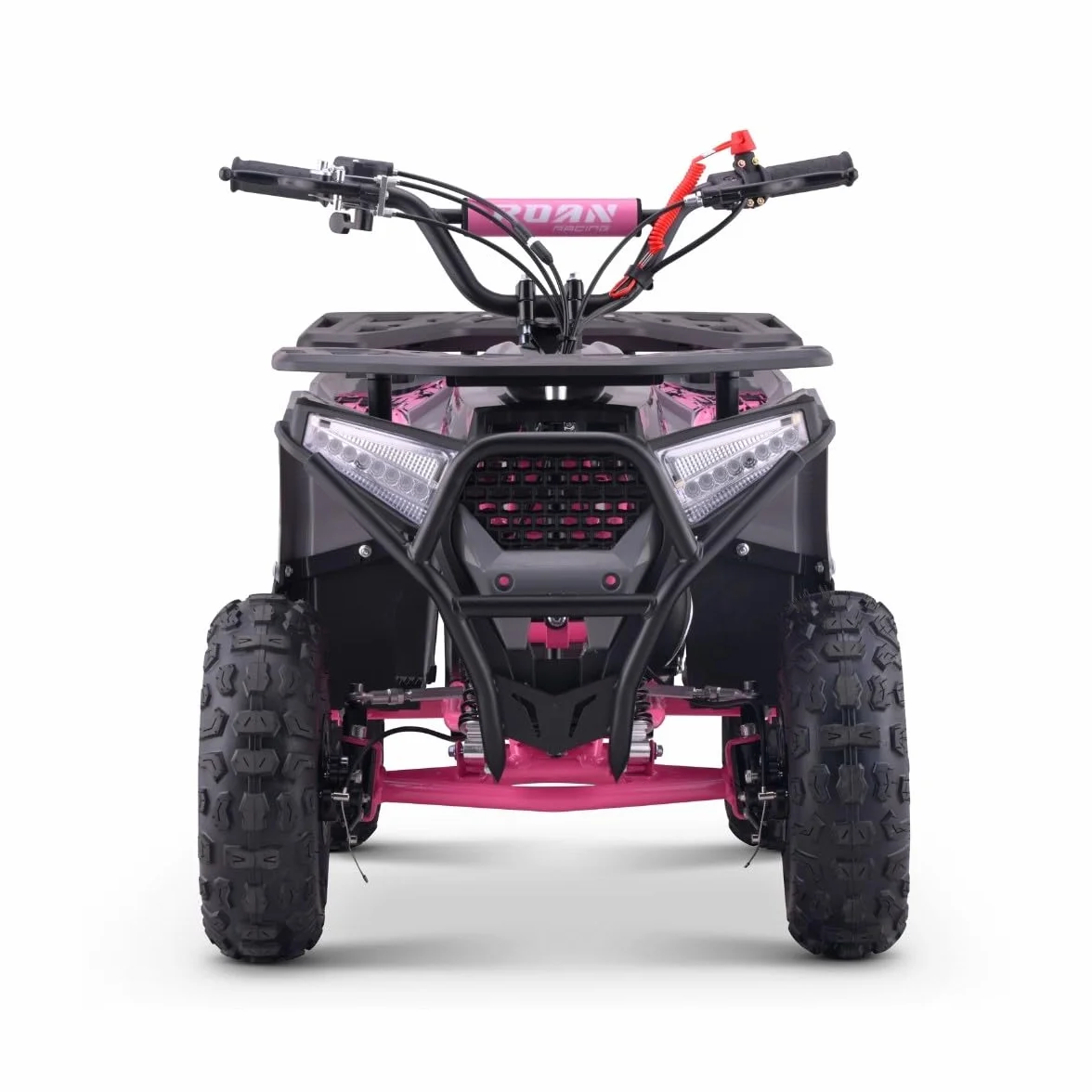 Mini Quad I-Bull Benzina 49cc, Tipo ATV per bambini, Rosa, (Miscela di benzina) bambini dai 4 ai 10 anni