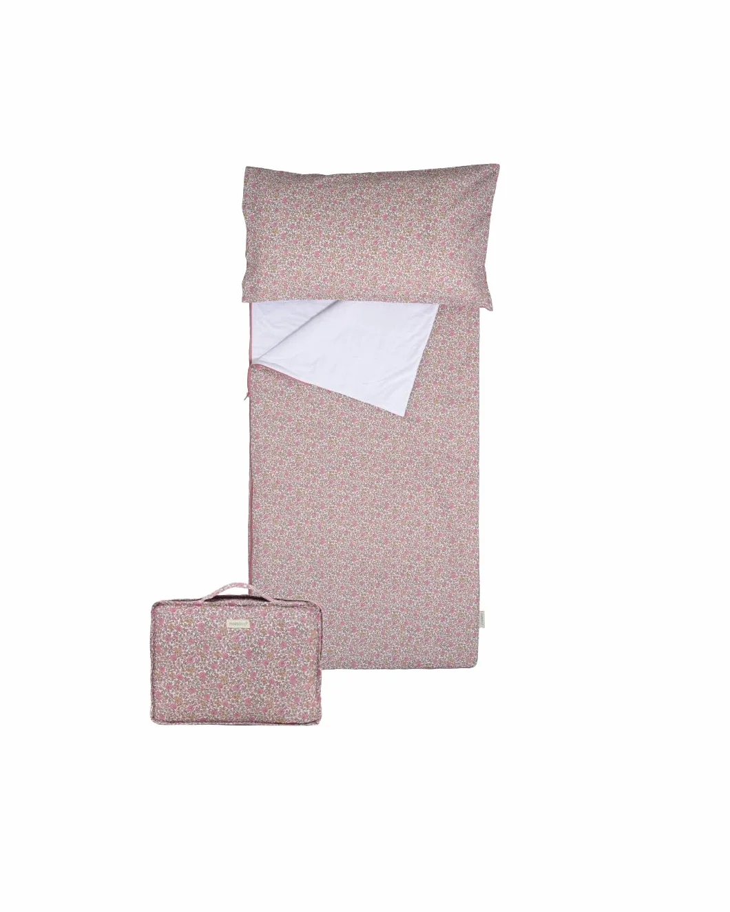 molis&co - Sacco a pelo per bambini - Sacco a pelo per interni per asilo e scuola materna con coperta 140x70cm e cuscino integrati - 100% cotone (Oeko-Tex 100)