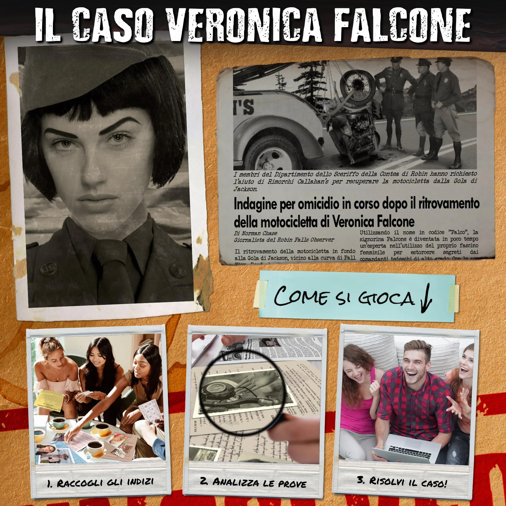 UNSOLVED CASE FILES: Un gioco per indagare su misteriosi casi irrisolti: Chi ha ucciso Veronica Falcone? Riuscirai a risolvere questo caso?