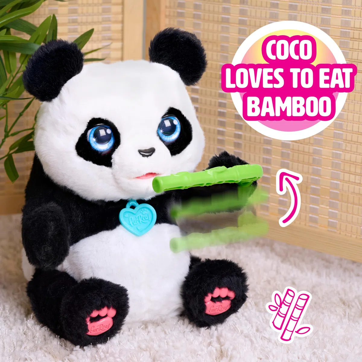 FurReal Coco The Tumbling Panda Giocattolo interattivo peluche 26,7 cm 60 suoni e reazioni per bambini dai 4 anni
