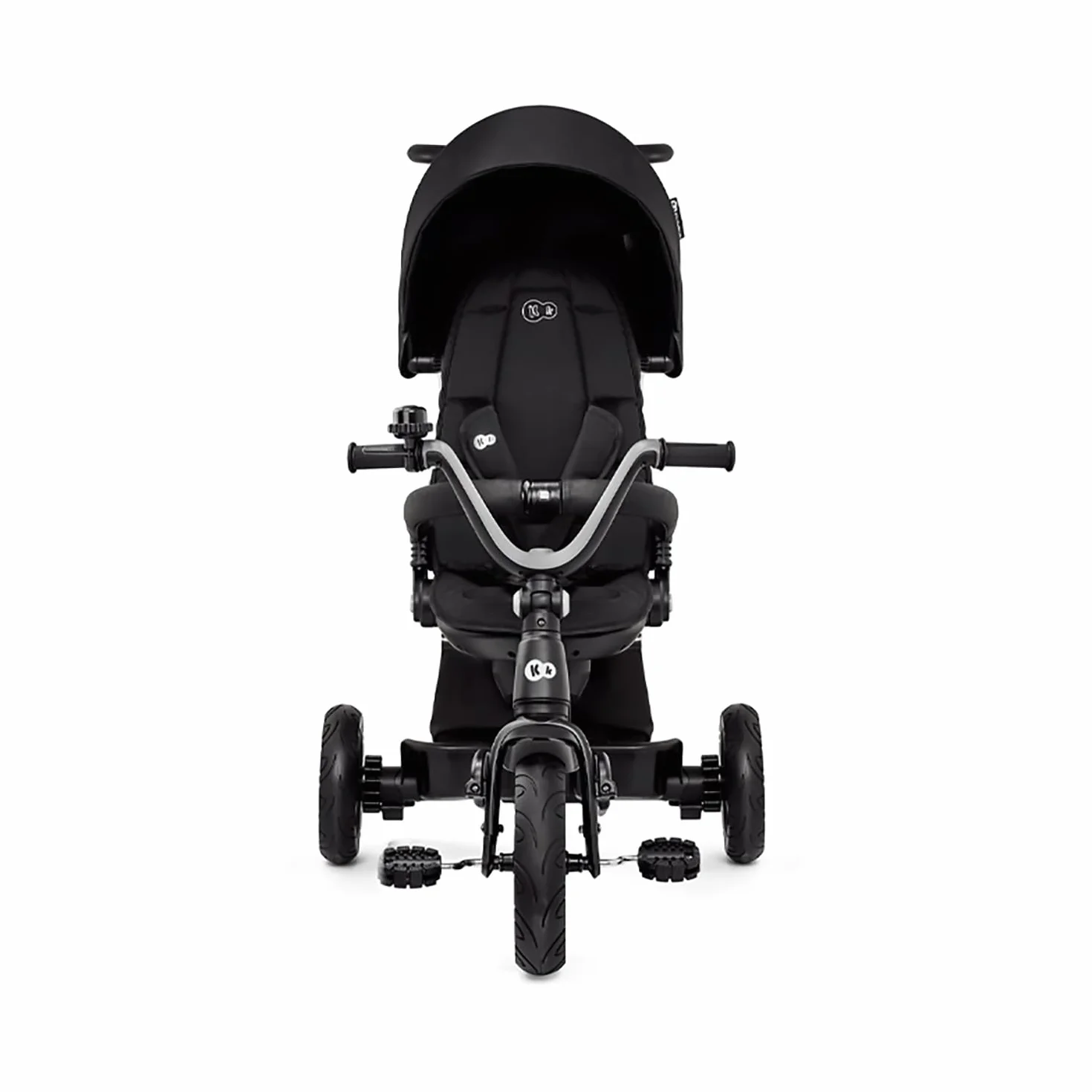 Kinderkraft Triciclo Evolutivo EASYTWIST, sfoderabile, sedile girevole a 360 gradi, 9 mesi a 5 anni, nero