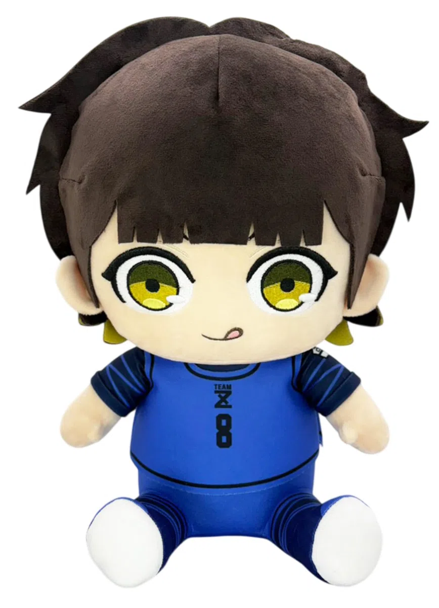 Great Eastern Entertainment Blue Lock Meguru Bachira Team Z Uniforme Seduto Pose Peluche 30,5 cm