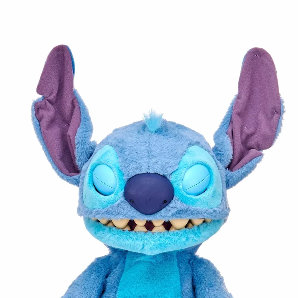 Disney Lilo & Stitch Puppetronic by Real FX - Peluche elettronico da 45 cm, 100+ combinazioni di azioni e suoni, giocattolo realistico con sensori e reazioni, 6+ anni, famoso (TTC29000)