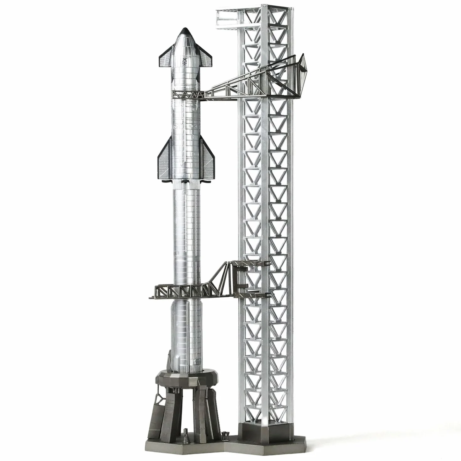 1/400 Starship Rocket Model Kit per SpaceX Rockets Adulto con Supporto NASA Static Modelli Spazi per Amatoriali Regalo Schermo Scrivania (14,57" L)