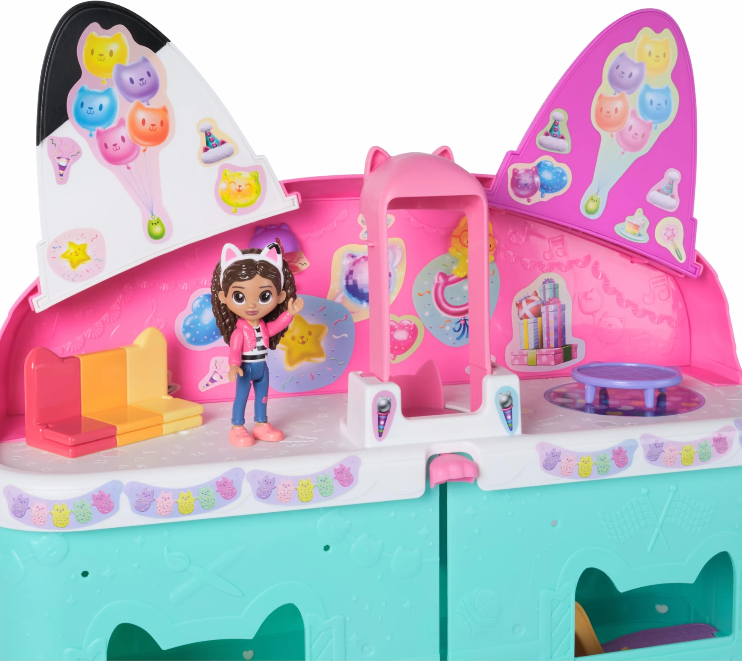 Gabby's Dollhouse The Movie, la Casa delle Bambole di Gabby a Tema Movie, Con Occhi Lenticolari, Personaggi e Mobili per la Casa delle Bambole, Alta 60 cm, 3+ Anni