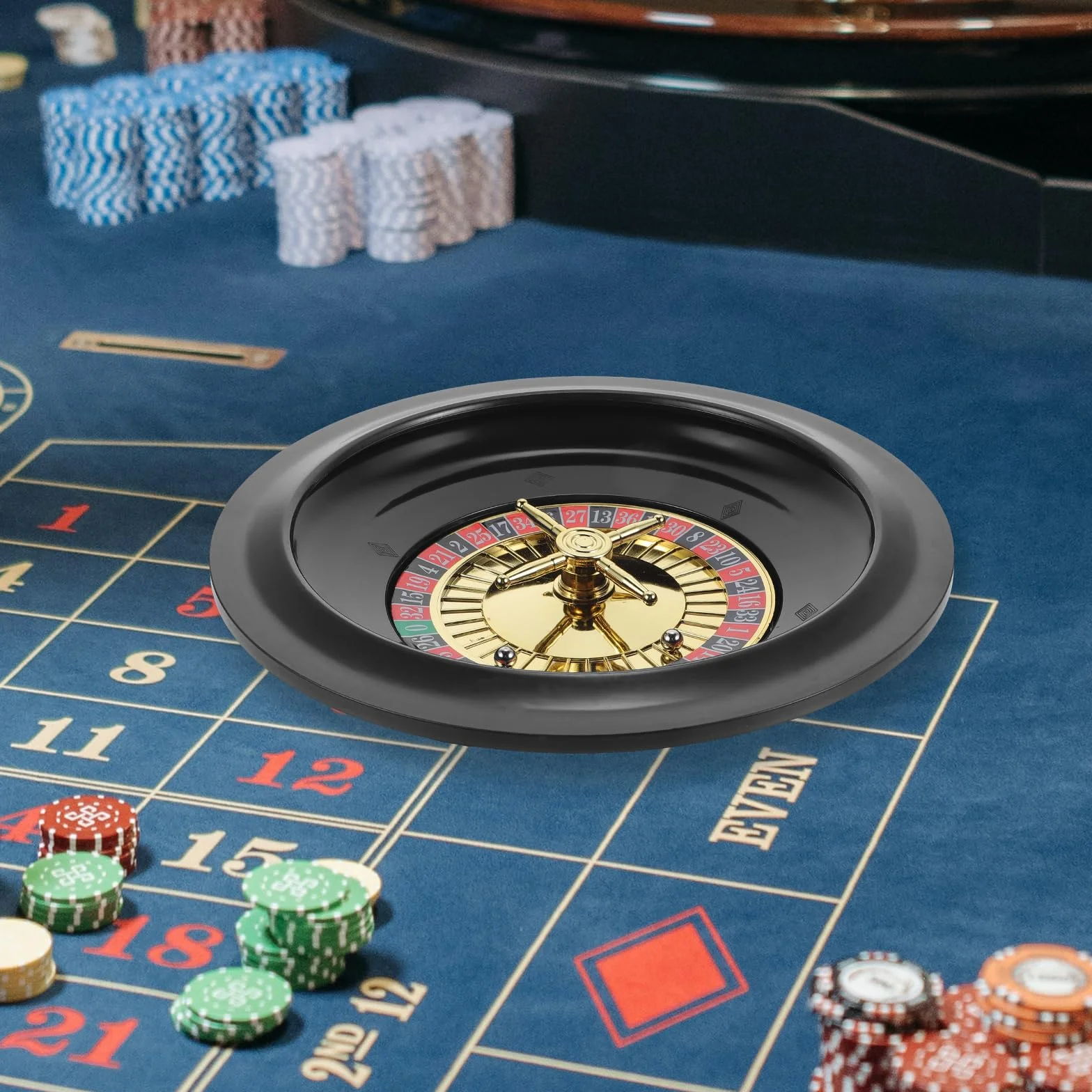 Ruota della roulette da Poker da 10 pollici - Roulette Russa in Plastica Rotante per Giochi di Festa Europea, Vassoio da Gioco, Accessorio