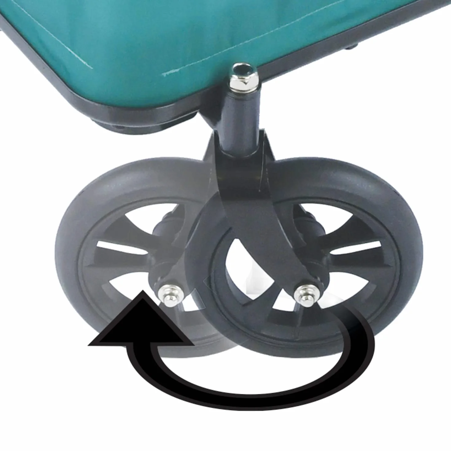 Hauck Carrello da Trasporto Eco Light, Stabile, con Sedile per 1 Bambino, Pieghevole, Fino a 50 kg, Verde