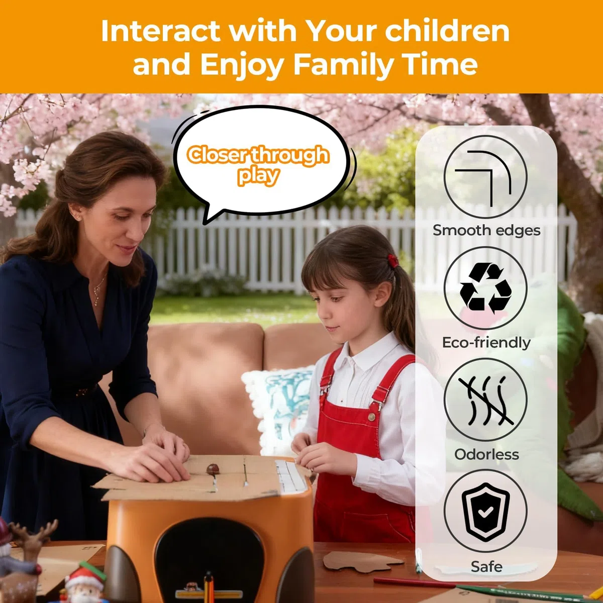 BEAVERBOT Taglierina per cartone per bambini, kit di strumenti di costruzione fai da te sicuro, giocattolo educativo STEM per bambini, strumento per lavoretti di carta senza lama