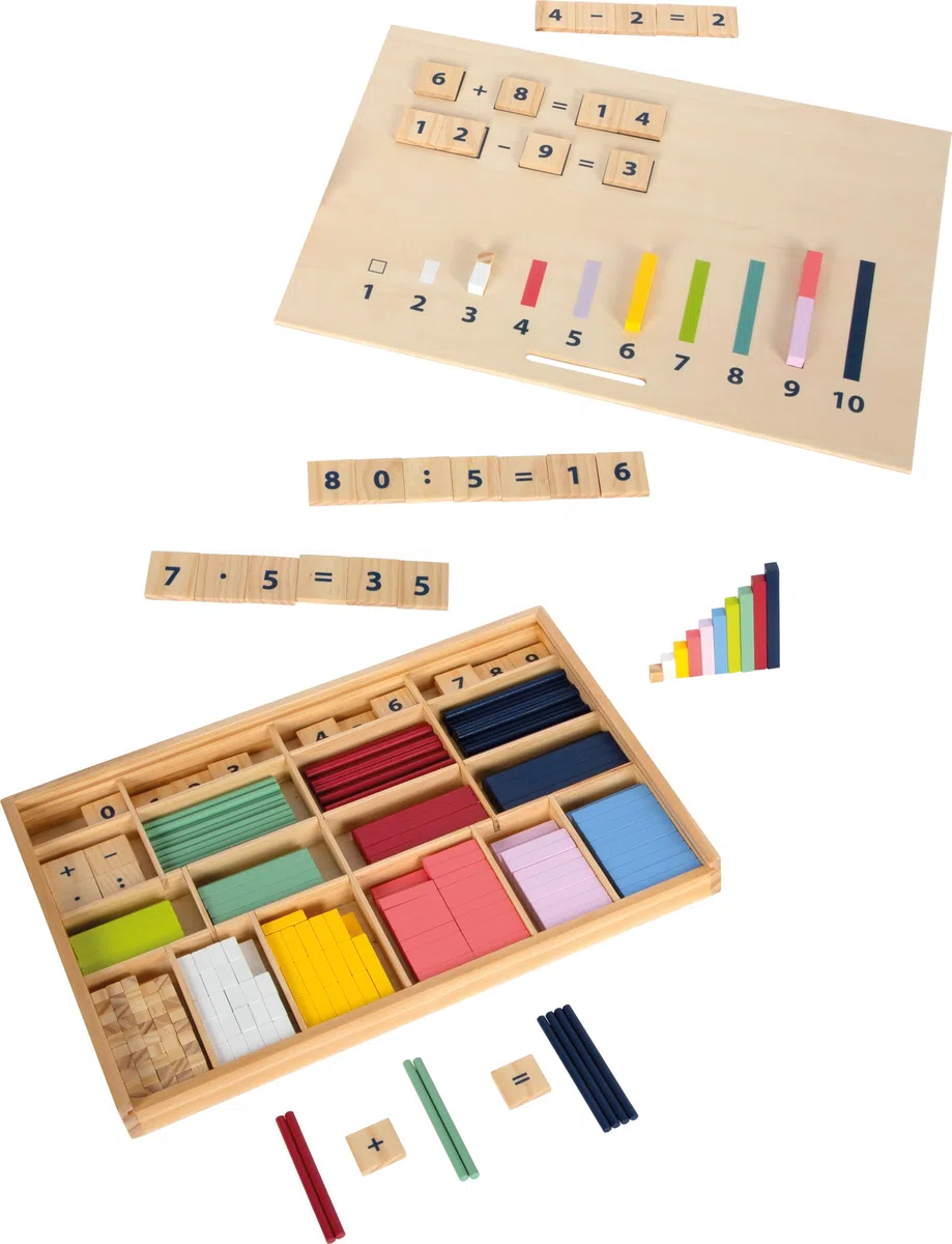 Small Foot Scatola didattica con regoli numeri educate in legno gioco matematico 12559