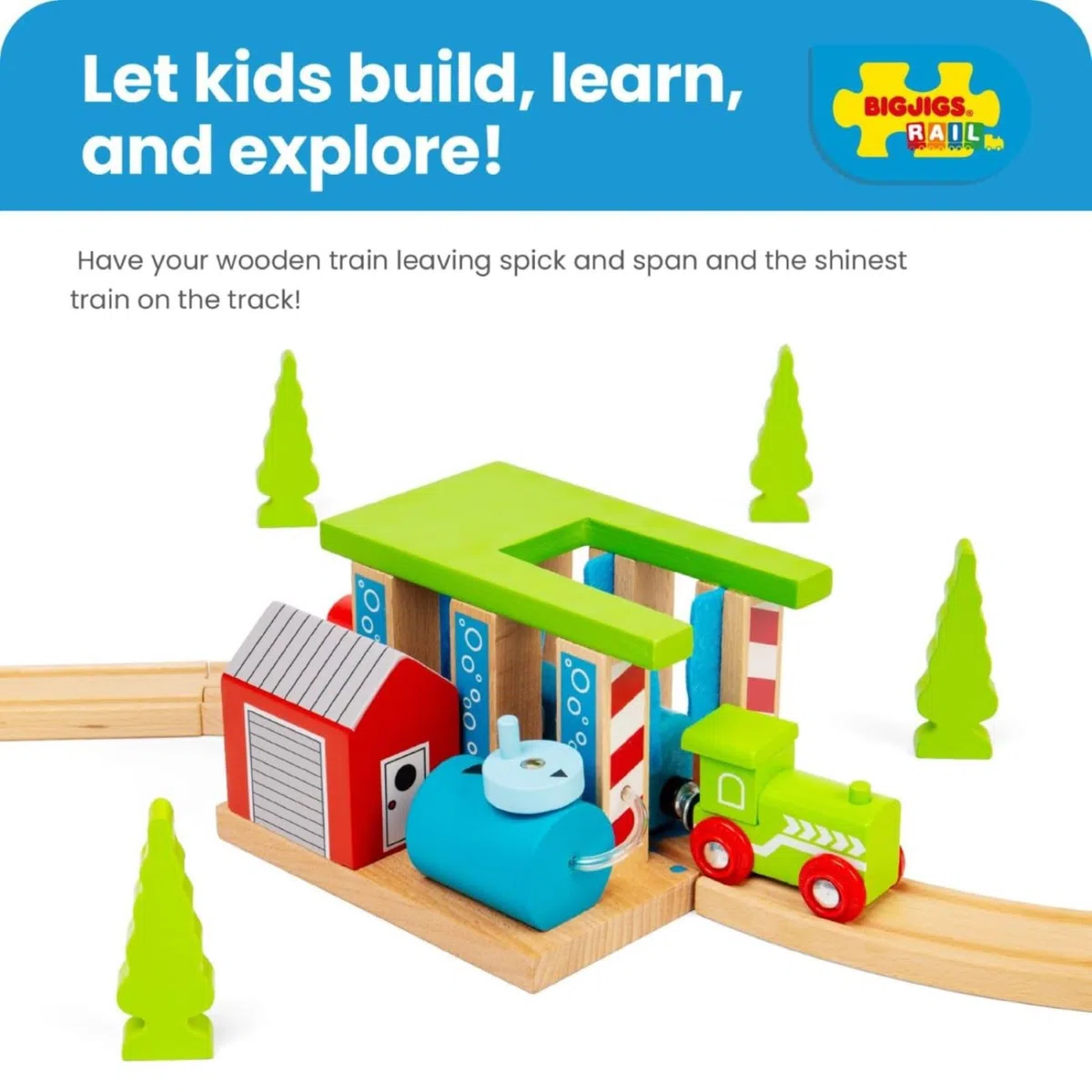 Bigjigs Rail Impianto di Lavaggio per Treni