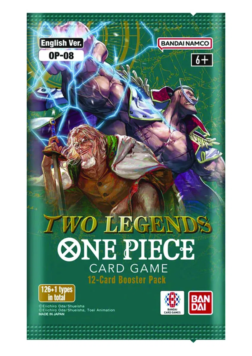 One Piece Two Legends Card Game OP-08, versione inglese, 12 carte Booster Pack, Bandai Namco