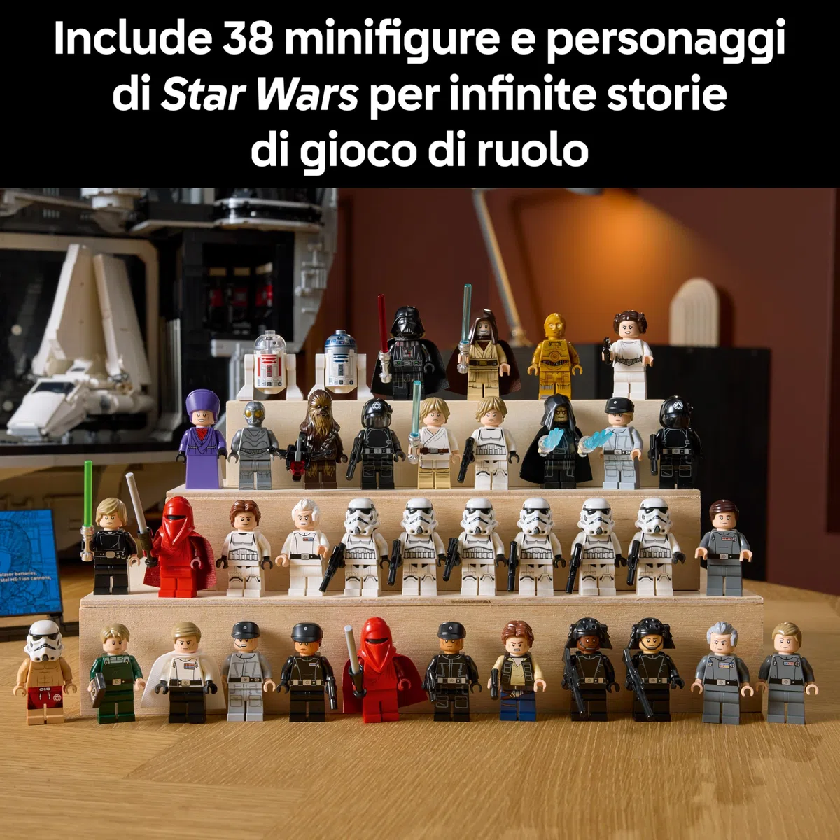 LEGO Star Wars 75419 Morte Nera - Set Interattivo UCS da Esposizione per Adulti - 36 Minifigure incl. Luke Skywalker, Han Solo e Darth Vader - Regalo da Collezione per i Fan di Una Nuova Speranza