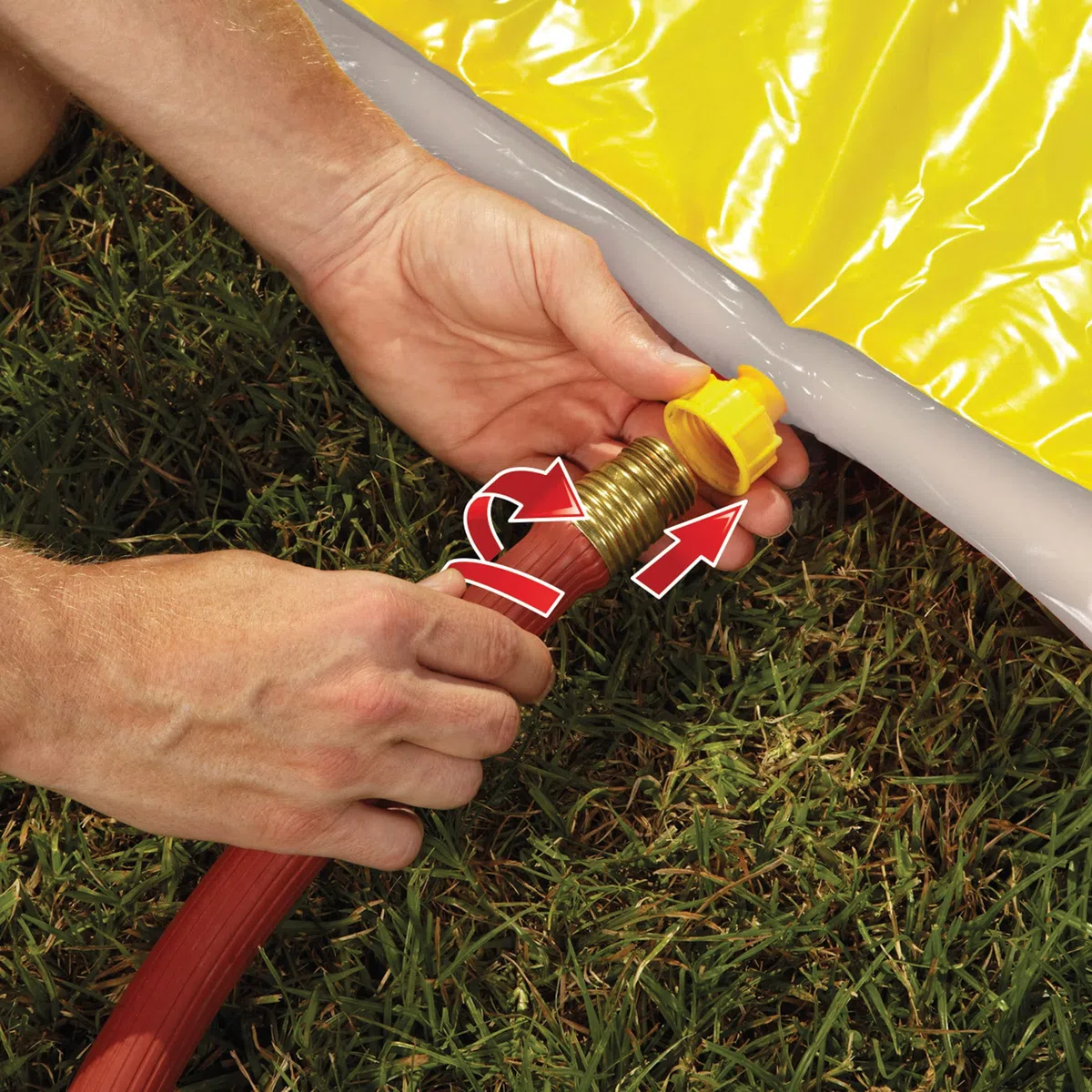 COLORBABY Slip 'N Slide Pista Scorrevole Acqua 4,8 m con 2 Tavole da Surf Giochi Acqua Esterni