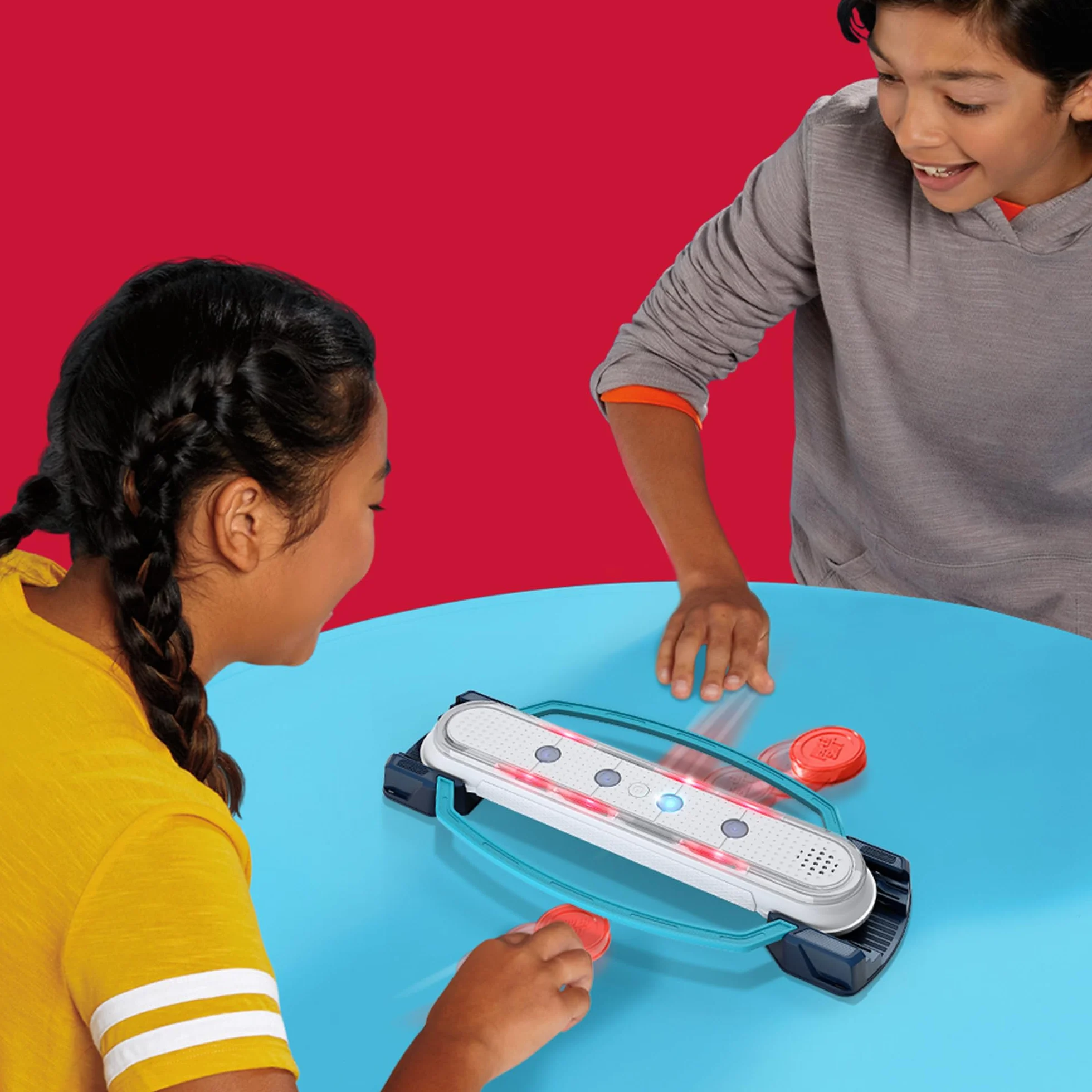 Hasbro Gaming Hypershot - Gioco elettronico di Hockey da Tavolo, 5 Giochi in 1, Musica, luci e Suoni, dagli 8 Anni in su, da 1 a 2 Giocatori, Giochi da Tavolo per Bambini