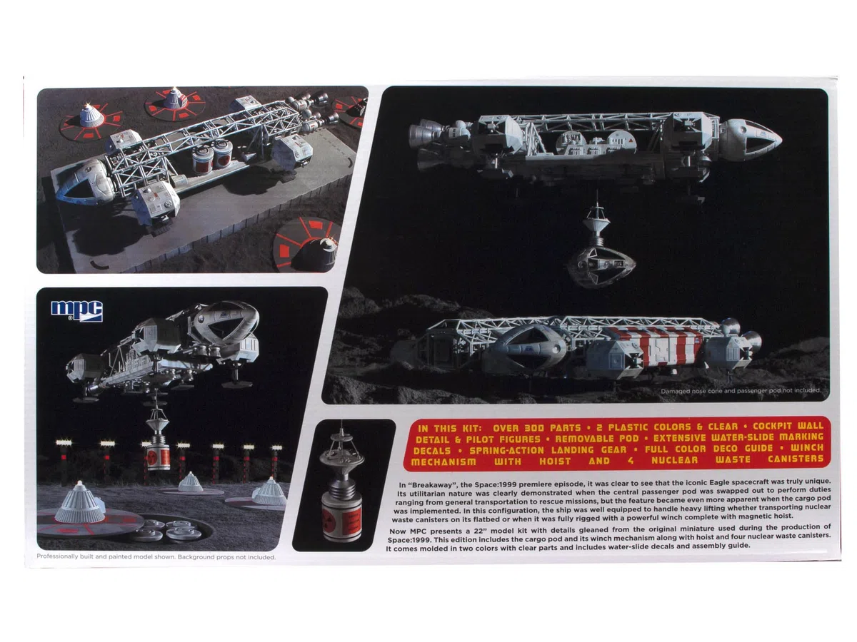 MPC Space 1999: Kit modello Aquila con Cargo Pod da 56 cm in scala 1:48