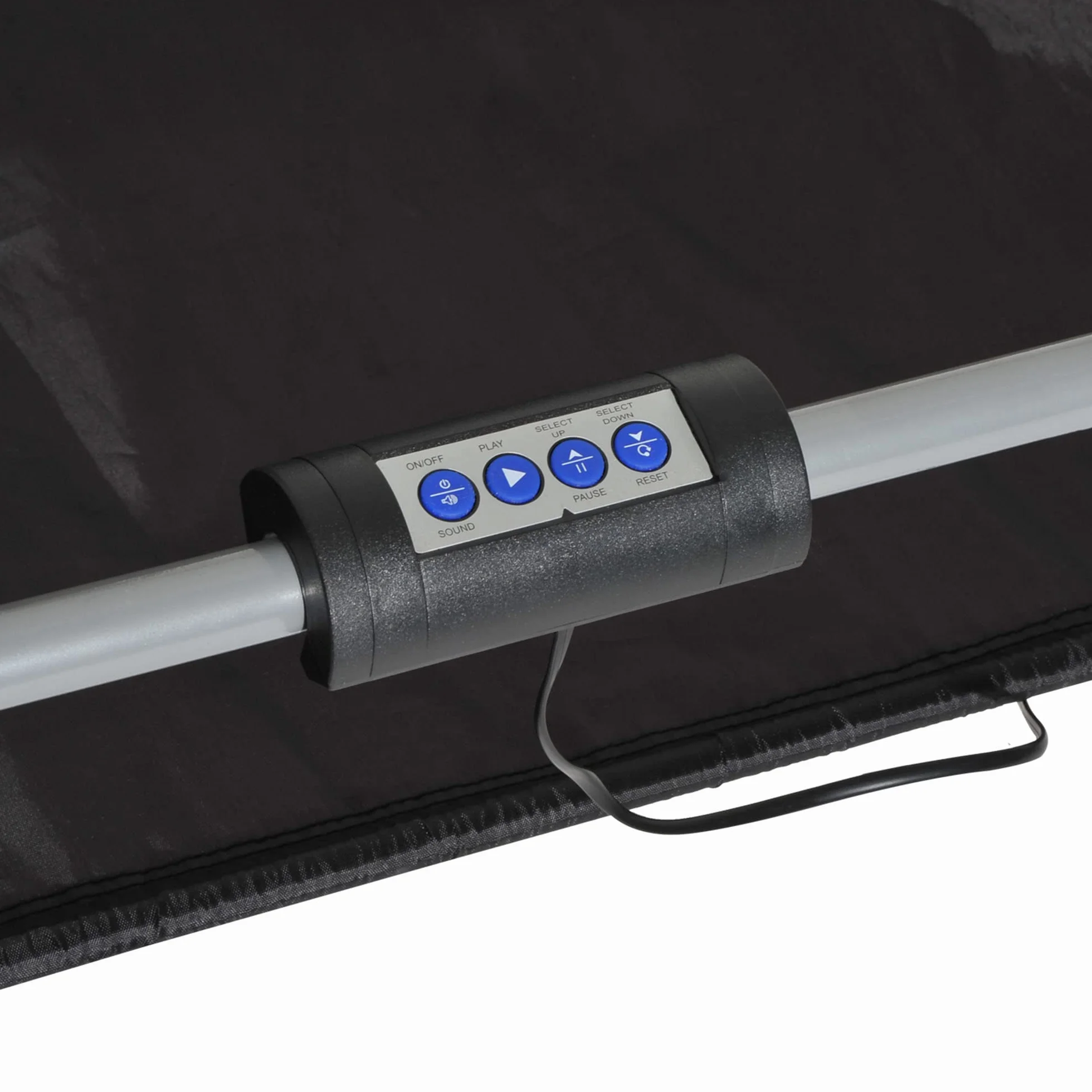 HOMCOM Canestro Basket con Tabellone LED, Pompa, 2 Canestri, 4 Palloni e 8 modalità di Gioco, Macchina da Pallacanestro Elettronica in Acciaio, Tessuto Oxford, MDF, 205x110x205 cm, Bianco e Nero