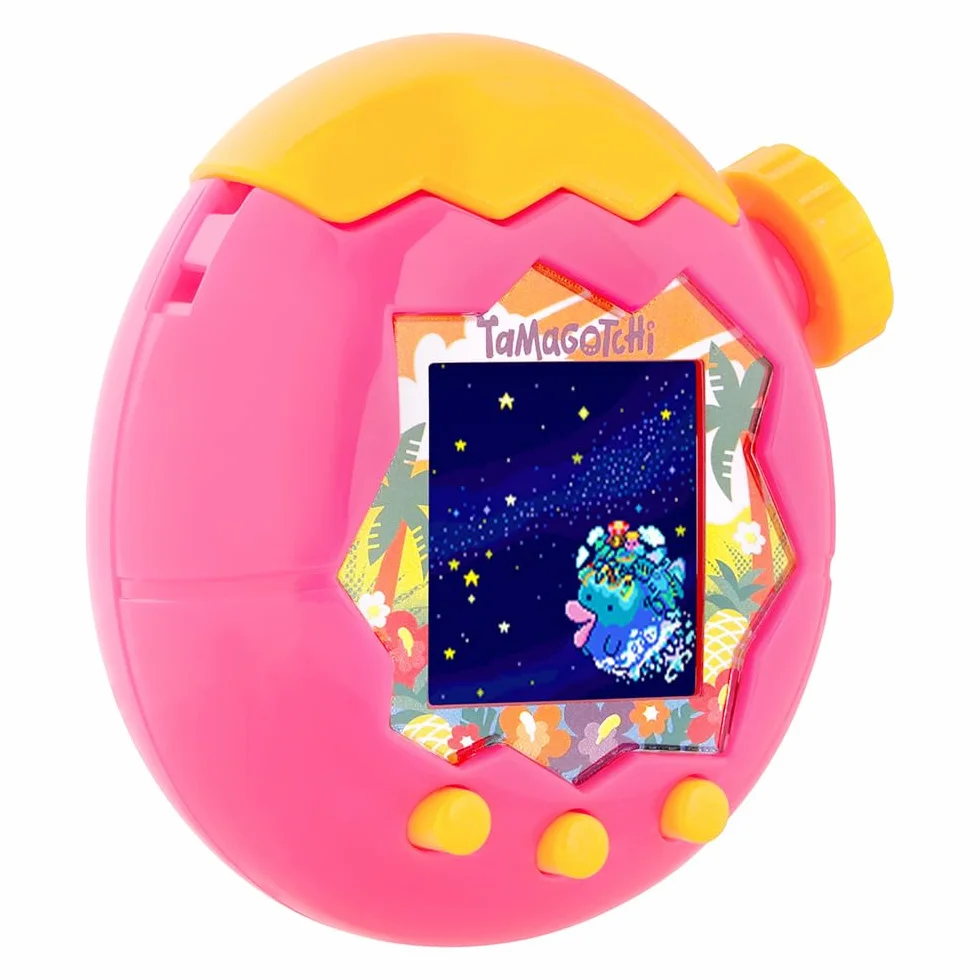 Bandai Tamagotchi Paradise Orange Tropics Animale Virtuale Interattivo Modello Giungla Rosa Giallo Giocattolo Bambini 6+