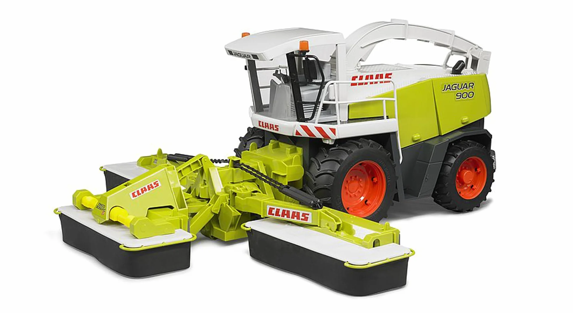 bruder 02218 - Claas Disco 8550 C Plus falciatrice tripla, rimorchio per trattore, falciatrice, fattoria