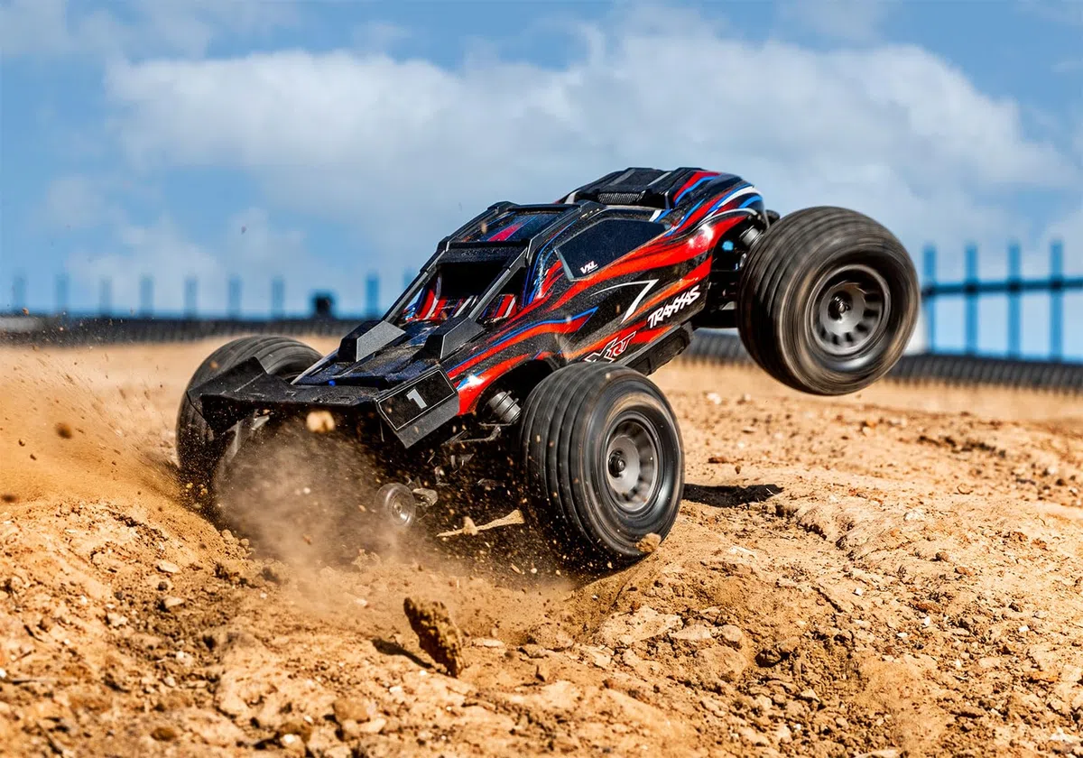 Traxxas Mini XRT VXL-3s Rot Brushless 1:10 RC Modellauto Elektro Monstertruck Allradantrieb (4WD) RtR 2,4 GHz (108076-1-RED)
