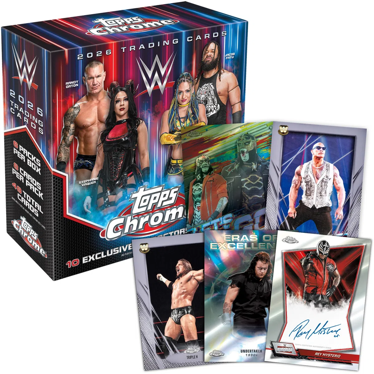 2026 Topps Chrome WWE - Sigillato in fabbrica - Mega Box