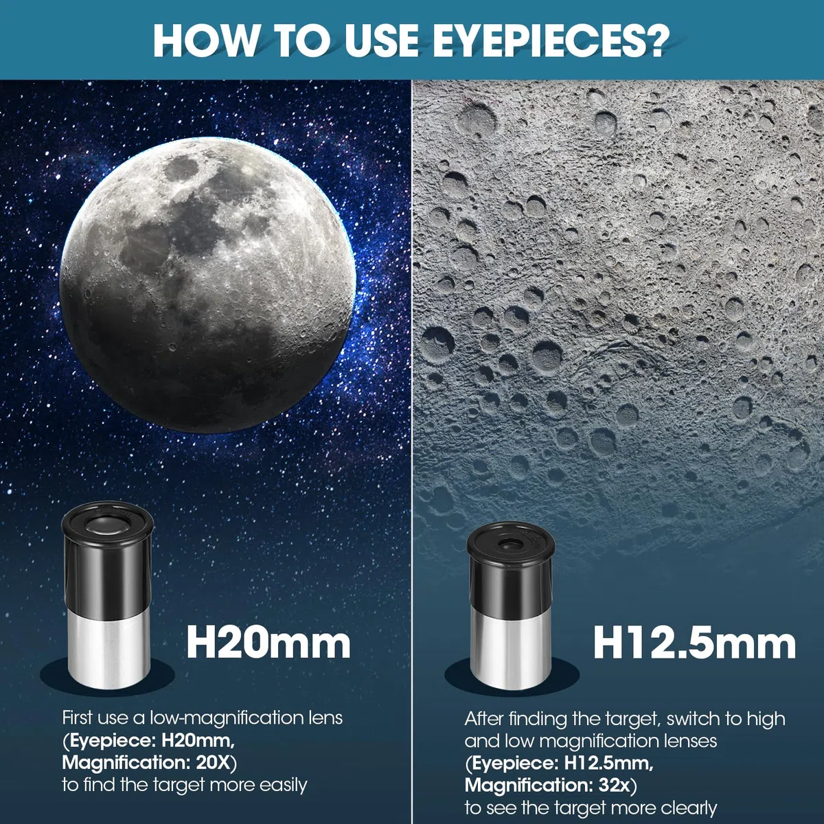 Telescopio Astronomico Per Bambini F40040 - Con Cercatore, Bussola E Treppiede, 20-32X - Per Principianti