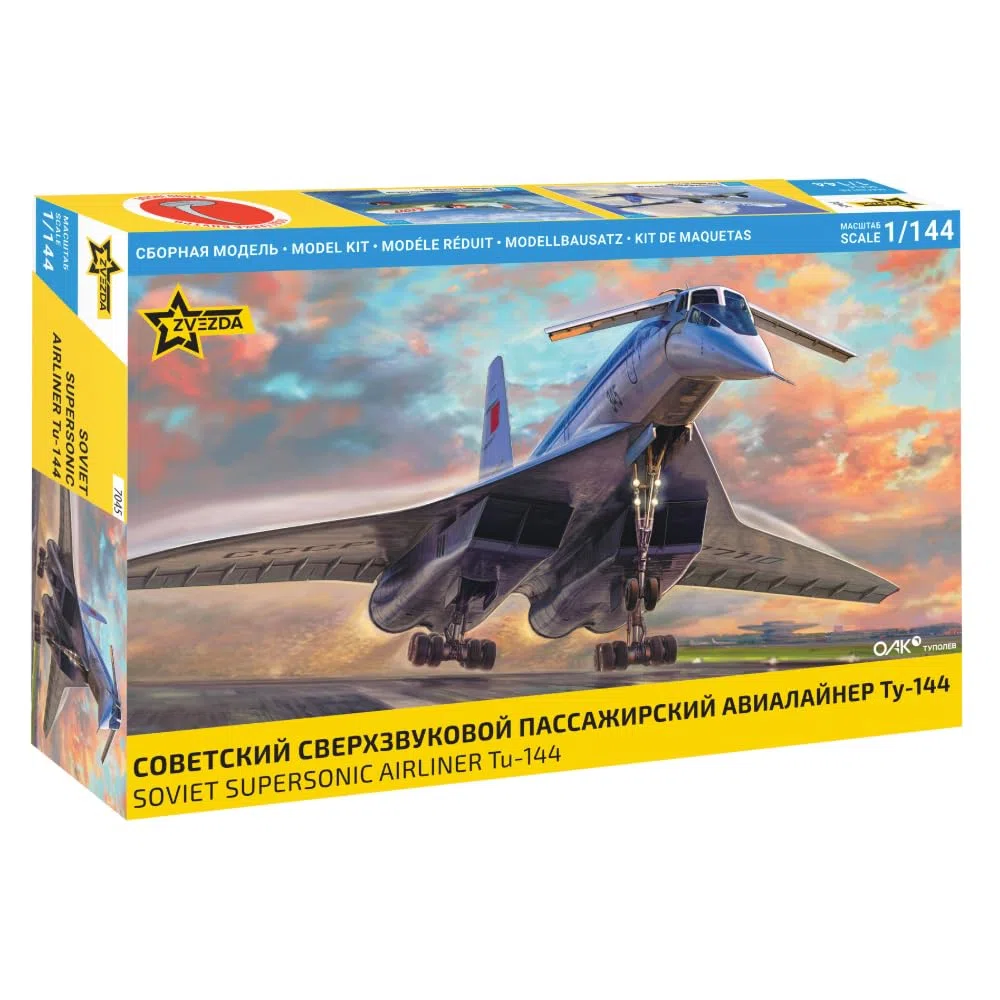 Zvezda 927045-1/144 Tupilev TU-144 - Scala 1:144