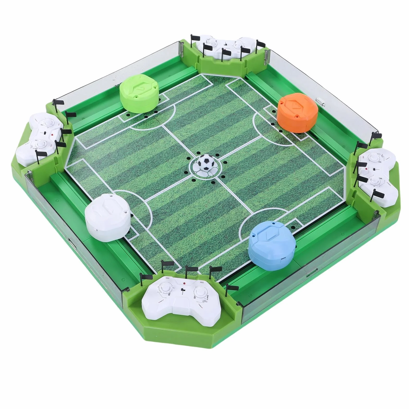 Chrees Gioco di Calcio Balilla Telecomandato, Gioco da Tavolo di Calcio da Tavolo con 2 Telecomandi per Feste in Famiglia per Bambini, Sportivo Interattivo Educativo per la Casa