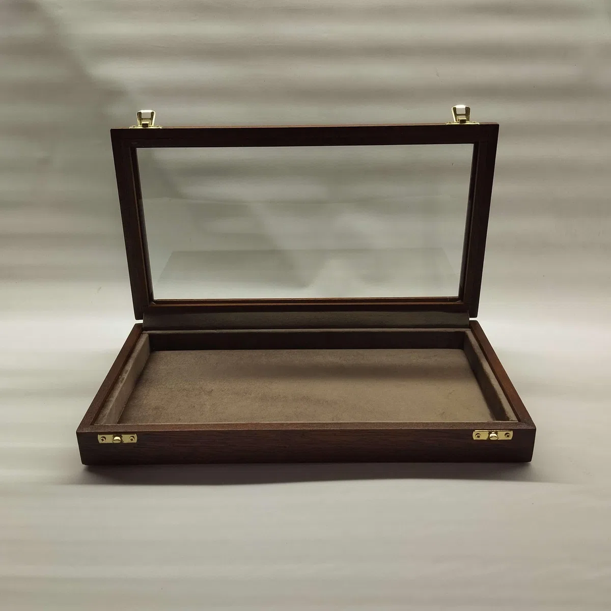 Cofanetto portagioie in legno e vetro artigianale per gioielli conchiglie fossili coltelli collezioni – made in Italy, numerato, Coins&More