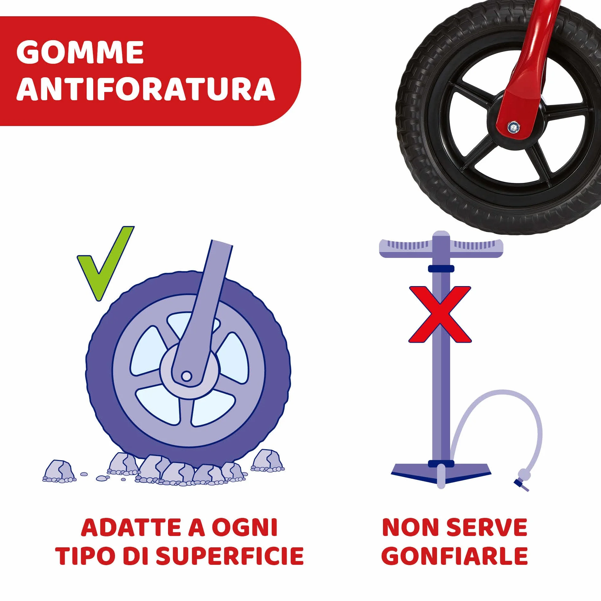Chicco Bicicletta Bambini Senza Pedali 2-5 Anni, Bici Senza Pedali Balance Bike per l'Equilibrio, bici senza pedali 2 anni, con Manubrio e Sellino Regolabili, Max 25 Kg, Giochi Bambini 2-5 Anni