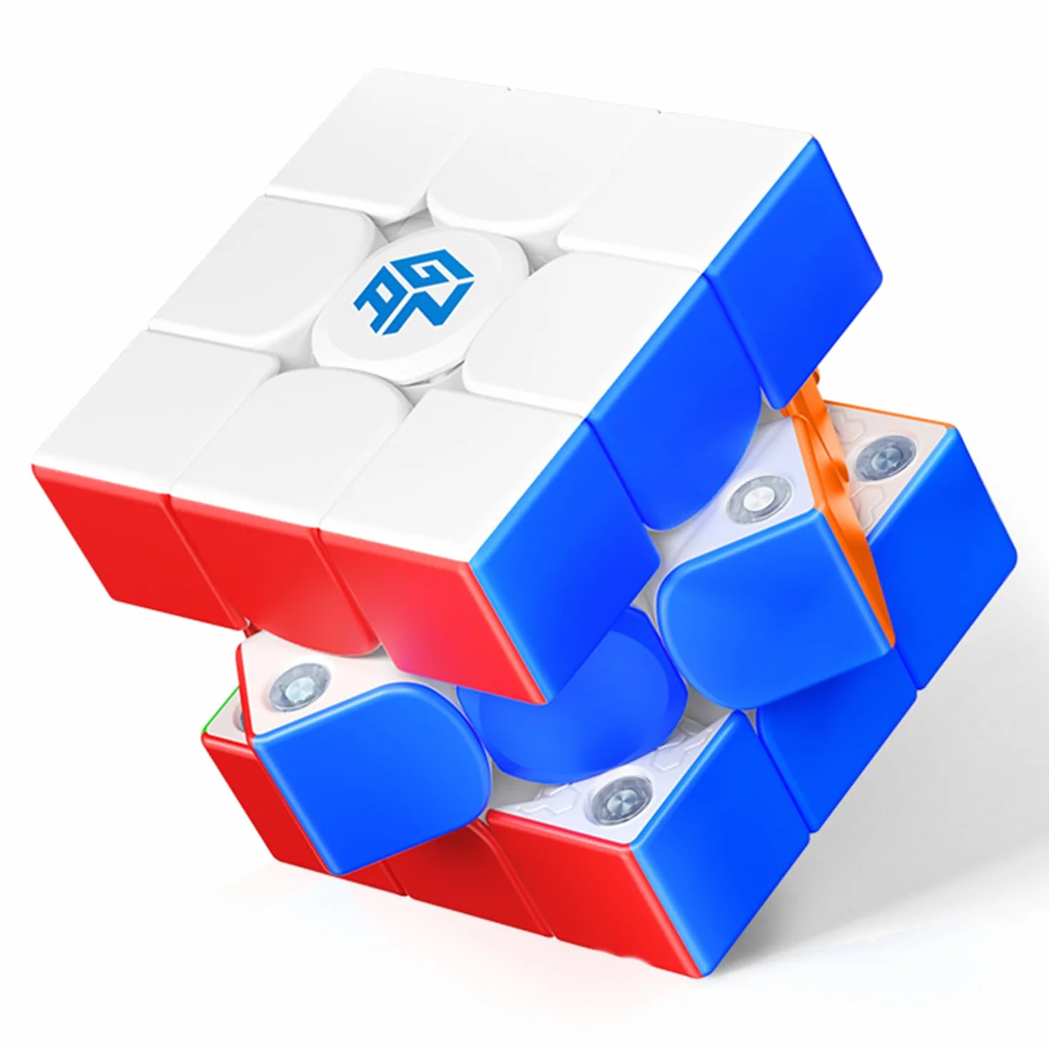 GAN 356ME Cubo di Velocità Professionale 3x3 Cubo Magnetico, Speed Cube con 12 Livelli di Regolazione della Tensione, Cubo GAN 3x3 con 48 Capsule Magnetiche, Allenamento e Competizione