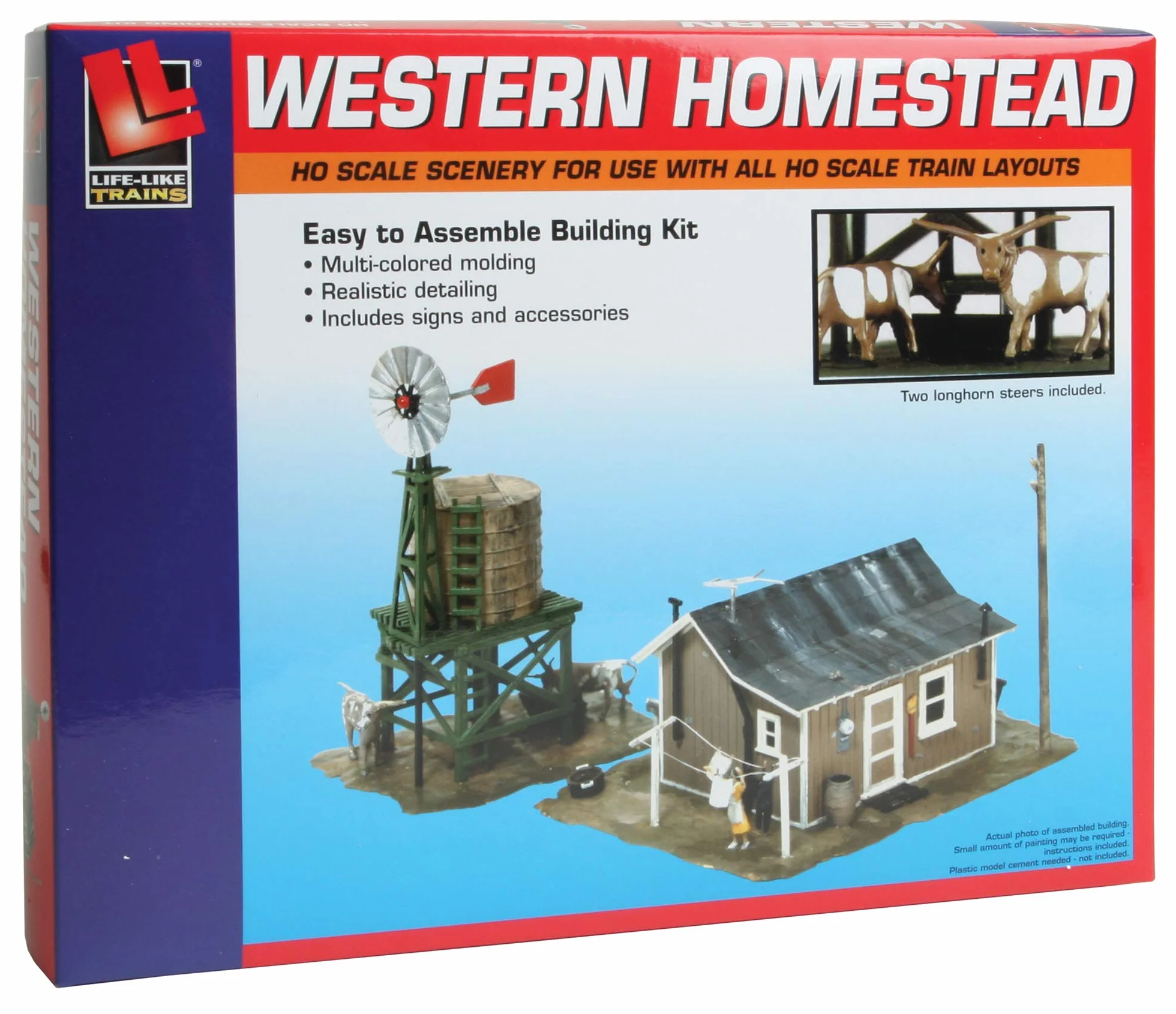 Life-Like Trains Kit di costruzione Azienda agricola scala HO figure realistico