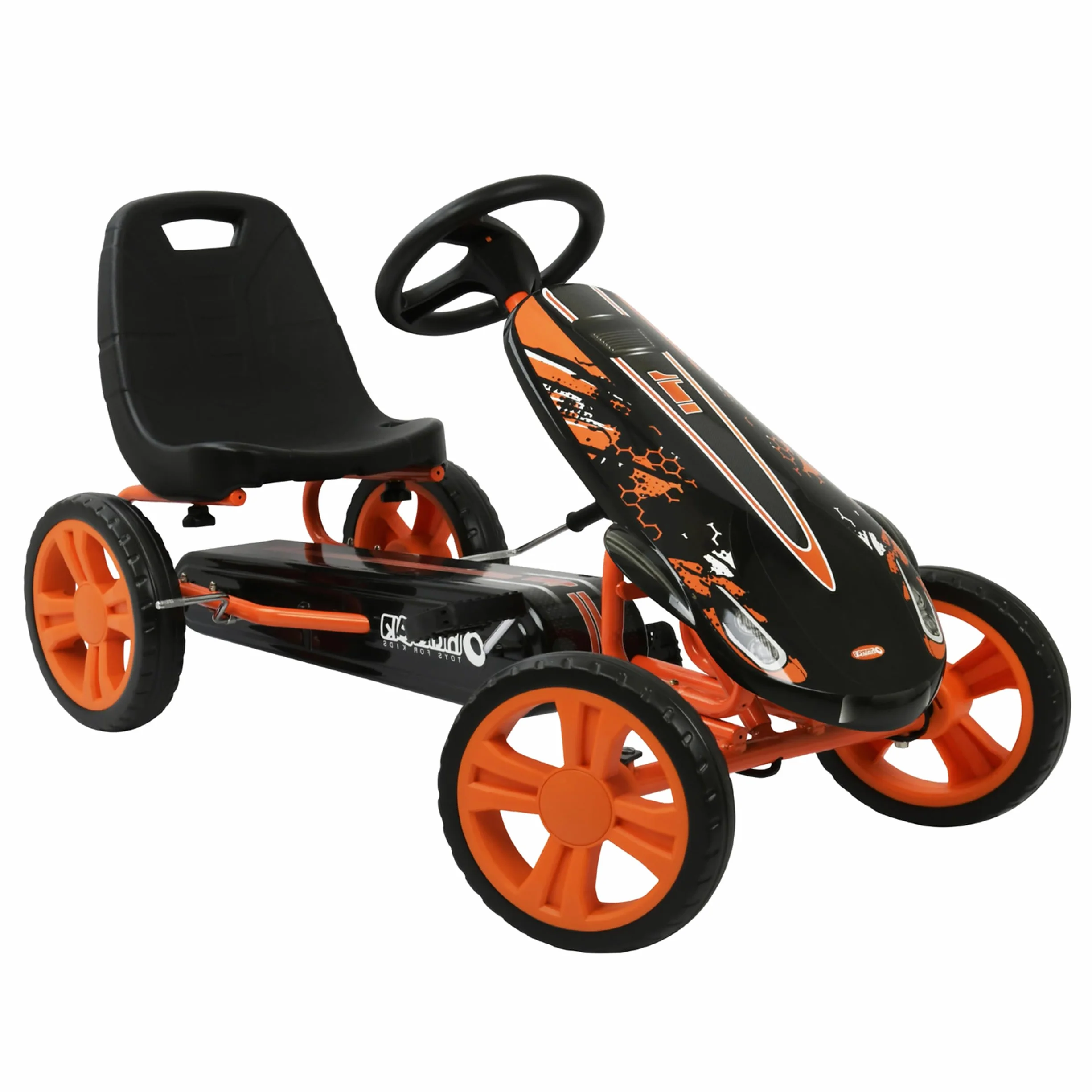 Hauck Speedster Go Kart a Pedali per Bambini 4-50 kg 90-110 cm Freno a Mano Sedile Regolabile Ruote EVA Telaio Acciaio