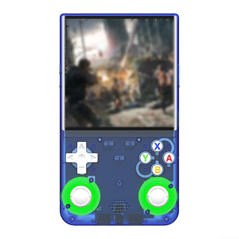 R36 Ultra Console di gioco portatile da 128 GB Display HD da 4 pollici con design retrò per viaggi e viaggi (blu)