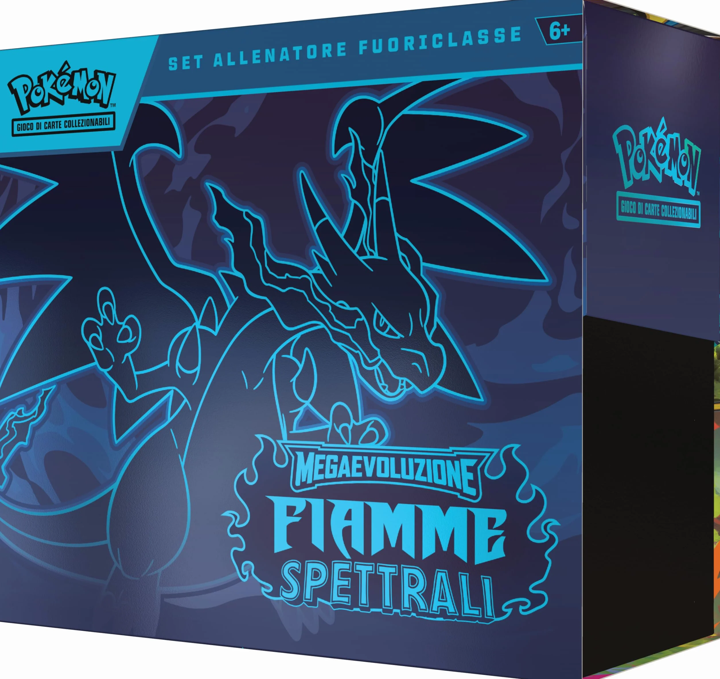 Pokémon GCC: Set Allenatore Fuoriclasse Fiamme Spettrali Megaevoluzione - Carta Promozionale, 9 Buste Espansione, Accessori Premium