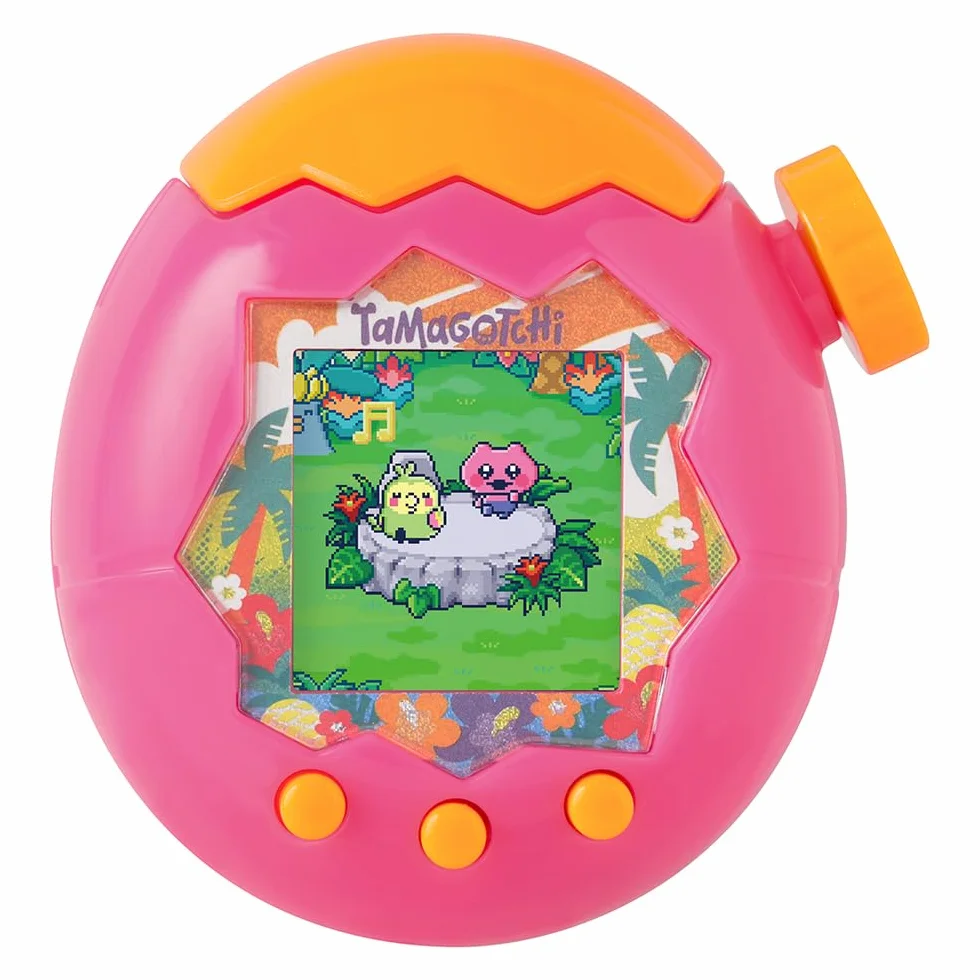 Bandai Tamagotchi Paradise Orange Tropics Animale Virtuale Interattivo Modello Giungla Rosa Giallo Giocattolo Bambini 6+