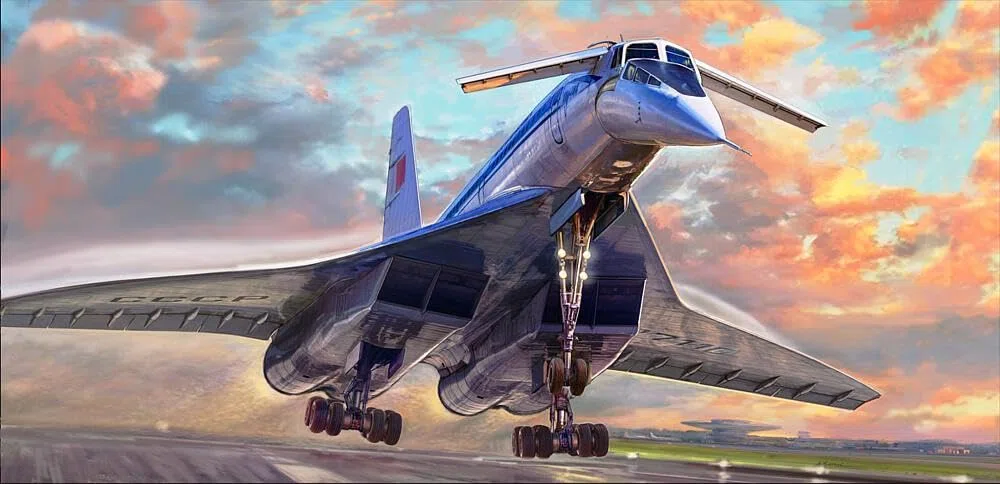 Zvezda 927045-1/144 Tupilev TU-144 - Scala 1:144