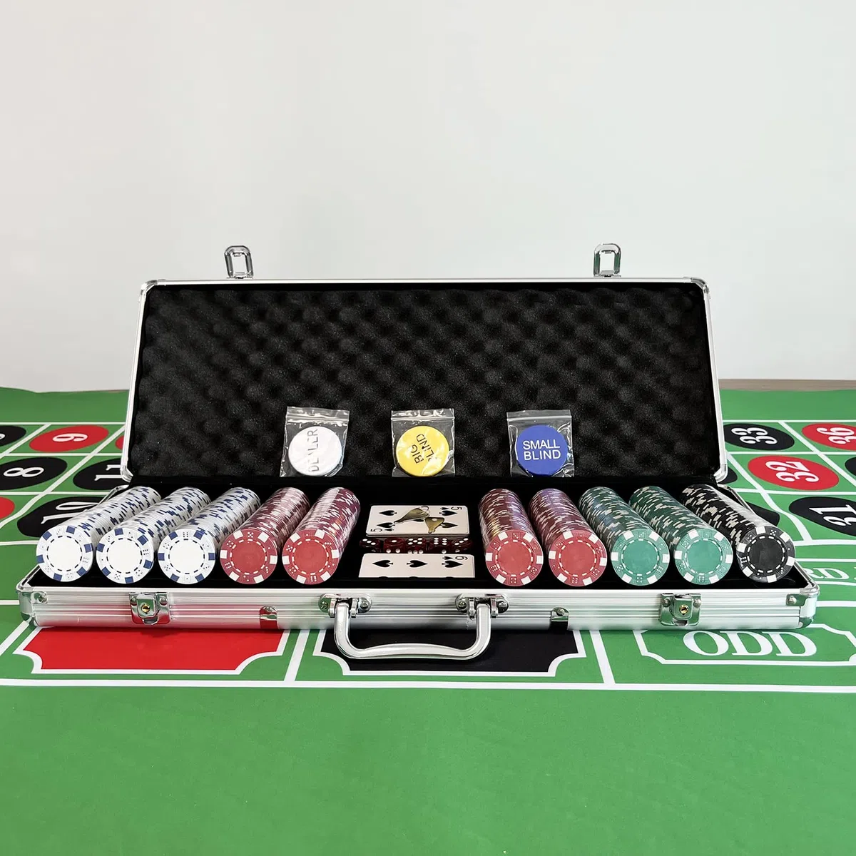 SEETOOOGAMES Valigetta vuota in alluminio poker chip