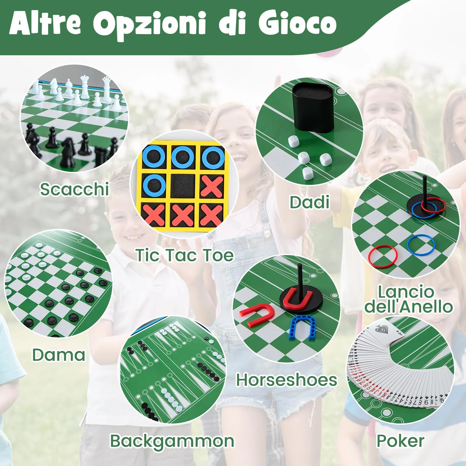 COSTWAY 15 in 1 Set da Tavolo da Gioco Combo, Tavolo Multigioco Basket Calcetto Hockey Biliardo Ping Pong Bowling Shuffleboard ecc, Set Combinato per Giochi Multipli per Bar Casa Ufficio