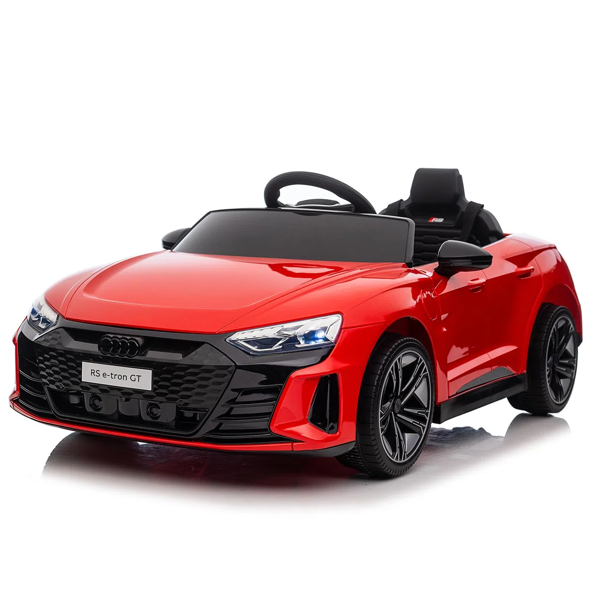 AUDI RS E-tron 12V Auto Elettrica per Bambini 3-5 Anni con Doppi Motori, MP3, Telecomando Rosso
