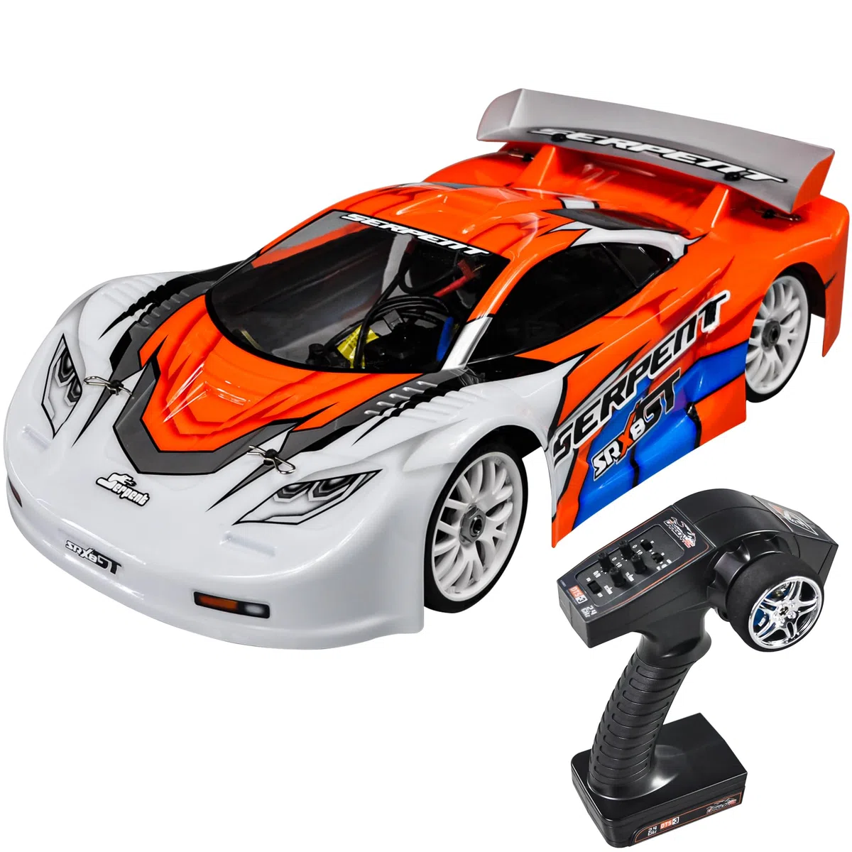 Serpent SRX8 GTE 4wd RTR, 1/8 4wd GT Car, Brushless Speed RC Car RTR, corpo verniciato, alta velocità, corsa, pronto all'uso, (batterie e caricabatterie non inclusi)
