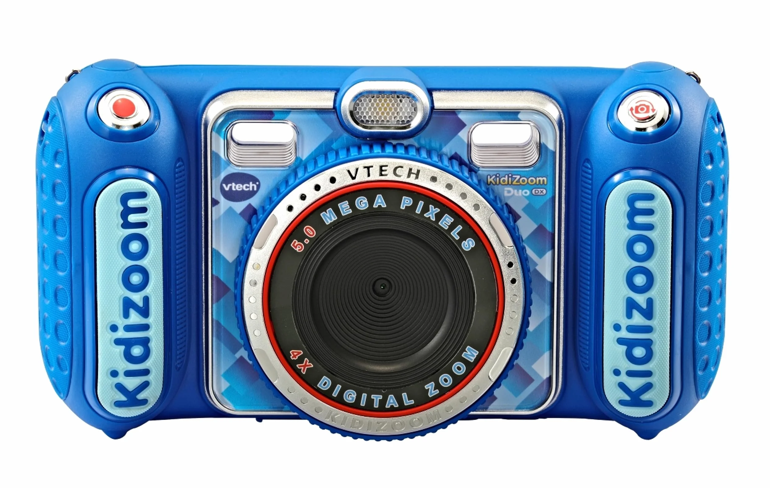 VTech Kidizoom Duo DX Blu, Macchina Fotografica per Bambini con +75 Filtri, Foto e Video, Doppia Fotocamera Anteriore e Posteriore, Scocca Antiurto, Lingua Italiana, Batterie Incluse, 3-12 Anni