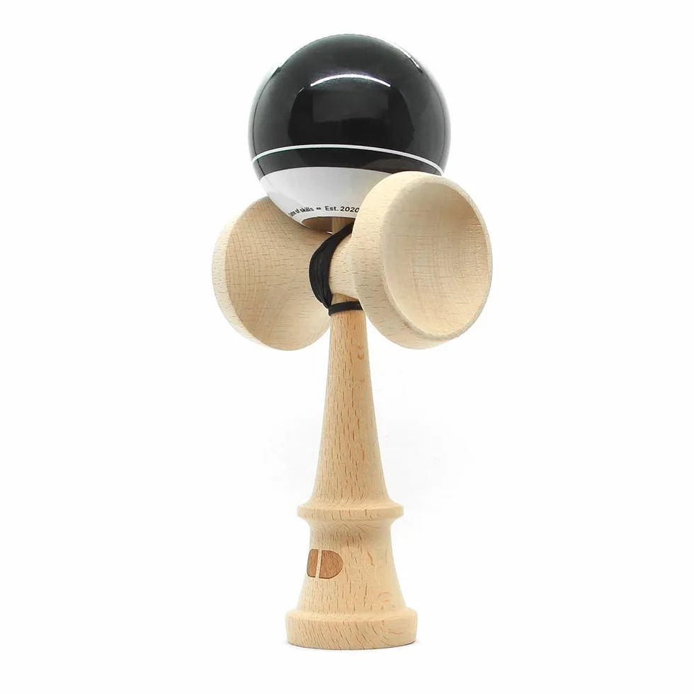 Starter Kendama, moderno kendama in legno, originale per trucchi, per bambini e adulti, colore nero