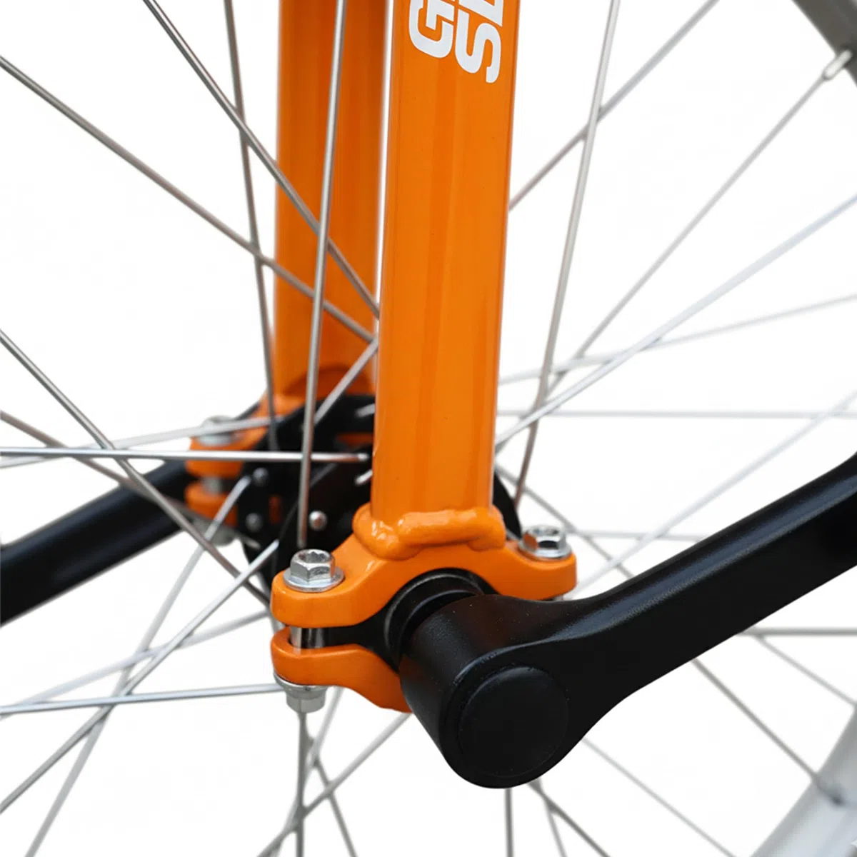 Green Slide Monociclo 20" Gamma Edge Orange, Freestyle (Forcella quadrata trucks), Cerchio in alluminio, Sella Maniglia