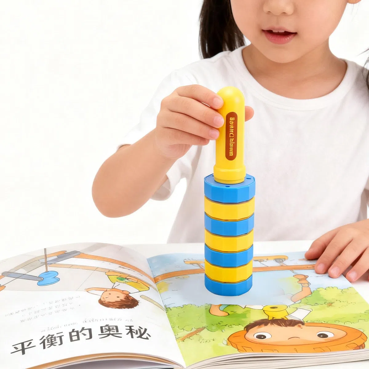 Bilanciatore in Legno Portatile Giocattolo Sensoriale Coordinazione Occhio-Mano per Bambini Adulti